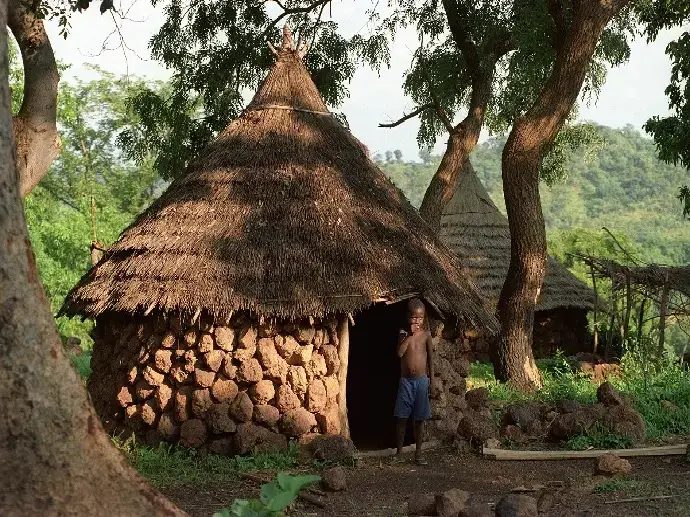 habitat en pays Bassari